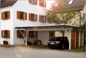 Carport - als Hausanbau